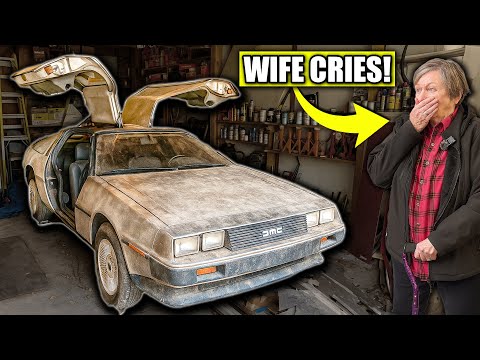 Wife Cries When She Sees Deceased Husband's DeLorean CLEANED For the First Time in 30 Years!