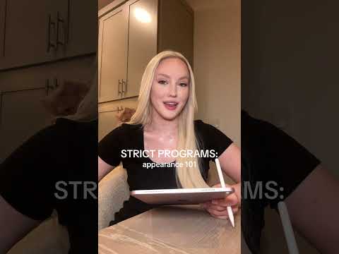 STRICT PROGRAMS: appearance 101