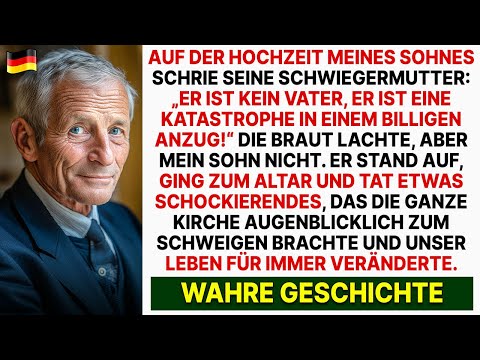 Auf der Hochzeit meines Sohnes zeigte die Brautmutter auf mich „Das ist kein Vater… er ist ein…“