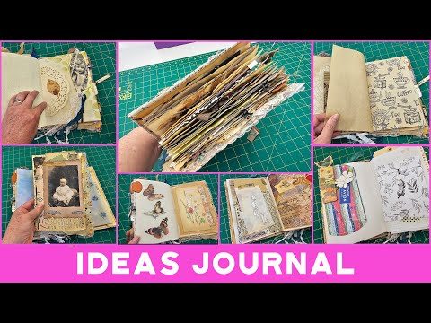 junk journal flip through - ideas journal #junkjournalideas