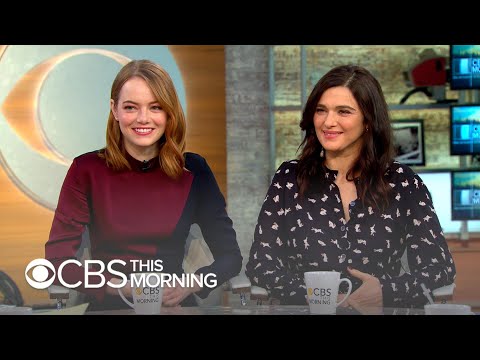 Emma Stone and Rachel Weisz call "The Favourite" a "high-stakes 'Mean Girls'"