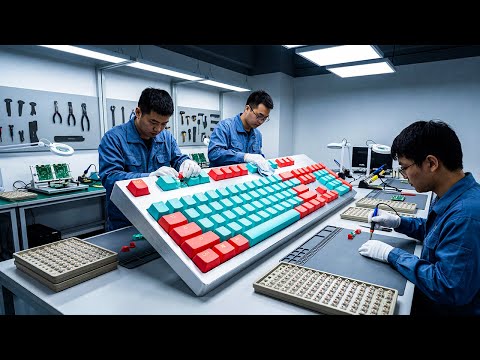The Birth of "Thock": How Custom Keyboards Are Made (ASMR)