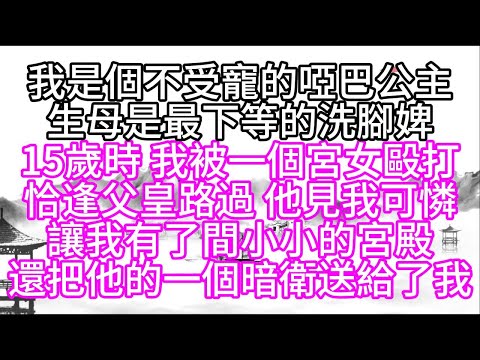 我是個不受寵的啞巴公主，生母是最下等的洗腳婢，15歲時，我被一個宮女毆打，恰逢父皇路過，他見我可憐，讓我有了間小小的宮殿，還把他的一個暗衛送給了我【幸福人生】