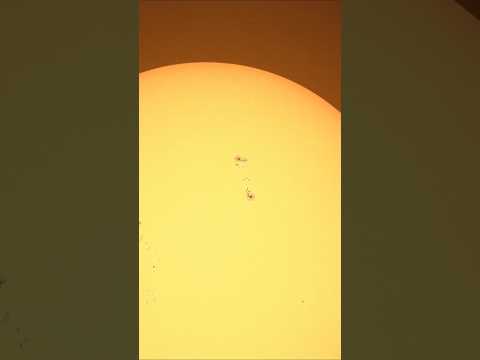 Looking for sunspots with my telescope and Sony camera #astrophotography #sunspots #space #shorts