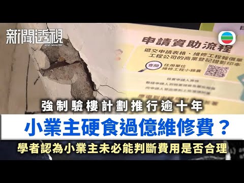 新聞透視｜強制驗樓推行逾十年　大維修動輒過億小業主被迫硬食？｜（繁／簡字幕）｜無綫新聞 ｜TVB News