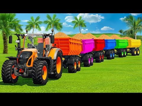 LOAD ORANGES & TRANSPORT WITH NEW HOLLAND TRACTORS - FARMING SIMULATOR 25