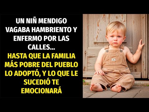 UN NIÑO MENDIGO HAMBRIENTO Y ENFERMO FUE ADOPTADO POR LA FAMILIA MÁS POBRE... Y TE EMOCIONARÁ.