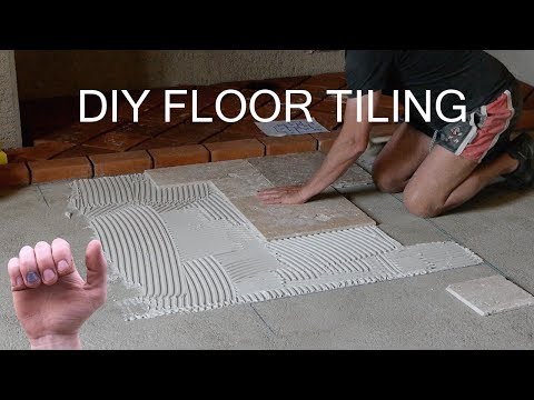 How to Build a Floor - Laying Tiles