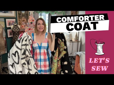 Goodwill COMFORTER // Sewing Challenge // Winter Coat for NYC Trip