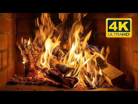 🔥 The Best FIREPLACE 4K (NO ADS). Relaxing Fire Burning Video & Crackling Fireplace Sounds