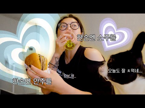 😇🥃소주안주가 아닌건 없었다 음주 브이로그| 베테랑칼국수,엽떡,아사히캔맥,조기매운탕,두부김치,고메콤비네이션피자,유부초밥,등심돈까스,비빔국수,잔치국수,치즈김밥,김치수제비,빅불버거