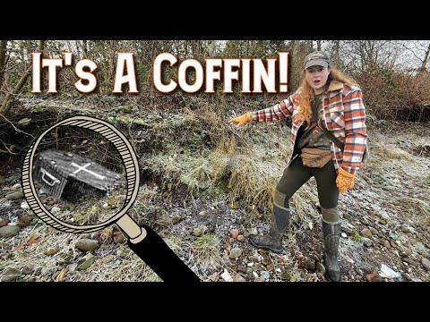 Mudlarks Find Small Lead Coffin Eroded from Riverbank & There's Something Inside!