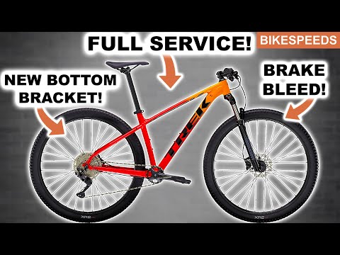 Trek Marlin 7 Service! MTB Rebuild New Bottom Bracket & Brake Bleed!
