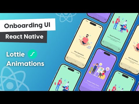🔴 Onboarding UI with Lottie Animations | React Native Tutorial