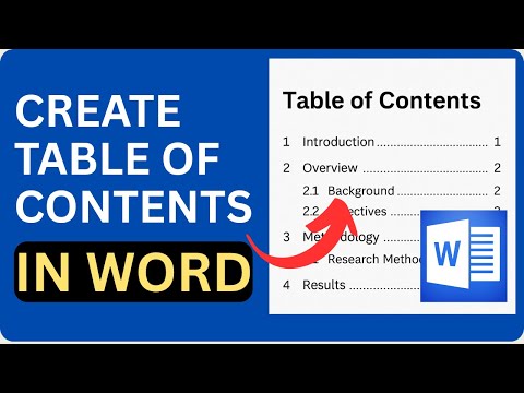 How to Create a Table of Contents in Word (Step-by-Step Tutorial)