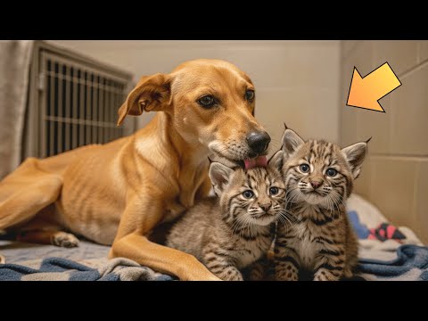 She Lost Every Puppy… but Two Wild Bobcat Kittens Gave Her a Reason to Live Again