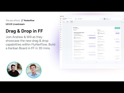 Live Building with the Drag & Drop Capabilities in FlutterFlow