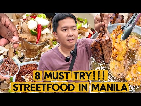 8 MUST TRY FILIPINO STREET FOOD in MANILA | THE ULTIMATE ONE-DAY FOOD ADVENTURE | KAFOODTRIP