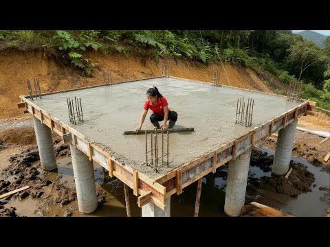 Young Woman TRANSFORMS Barren Land into a MODERN HOME in 200 Days