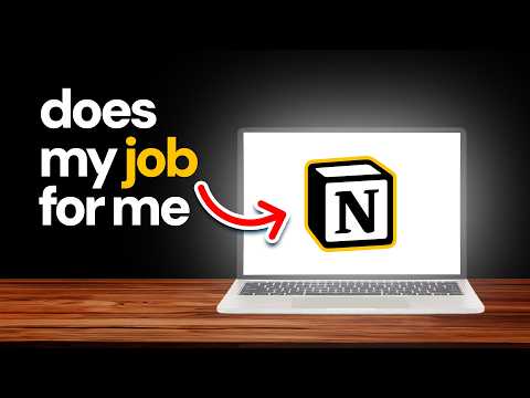 how to make Notion effortlessly do your job for you lol