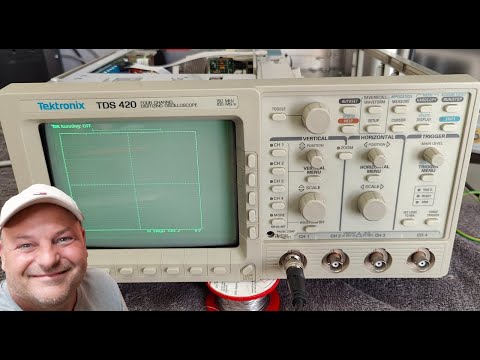 Tektronix TDS420 Oscilloscope 4ch 100MHz 1992 repair teardown