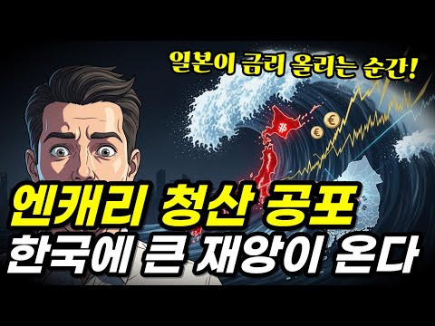 일본 엔캐리 청산 공포! 한국에 큰 재앙이 온다