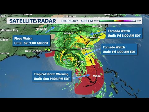 Helene makes landfall in northwestern Florida as a Category 4 hurricane