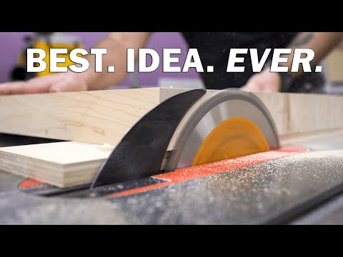 Squaring/Jointing Oversized Material On The Table Saw / How To