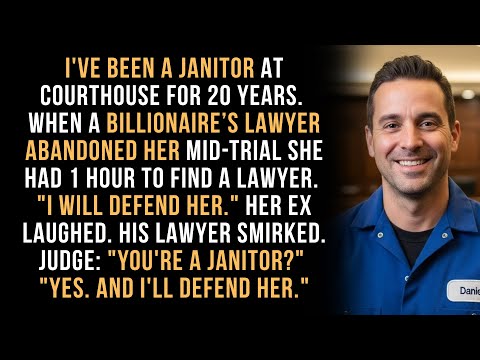 "I WILL DEFEND HER!" The Janitor Who Saved Billionaire After Her Lawyer Abandoned Her in Court
