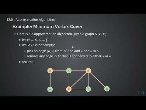 12.0 - Approximation Algorithms