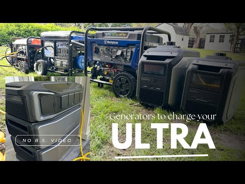Charging Ecoflow Delta Pro Ultra On Conventional Generator VS Inverter