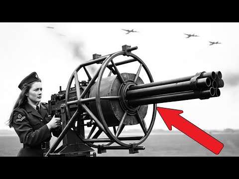 一位女士如何用廢棄零件組裝一門加特林機槍，並在14分鐘內擊落了7架轟炸機，真相驚人...