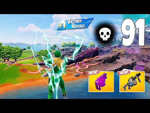 91 Elimination Solo Vs Squads "Zero Build" Gameplay Wins (NEW! Fortnite Chapter 6 PC)