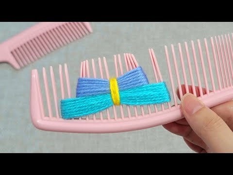 UNBELIEVABLE! I MADE 50 OF THEM A DAY AND SOLD THEM ALL ! Super idea with comb and yarn