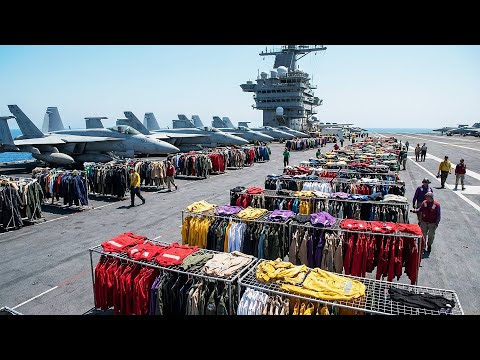 How 5,000 Sailors Wash 70 Tons of Laundry on a $13B Carrier... With NO Fresh Water.
