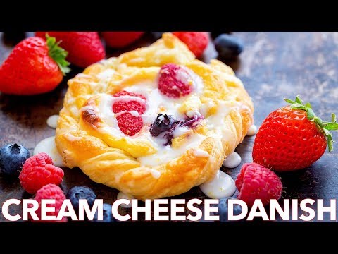 Cream Cheese Danish Recipe with Berries