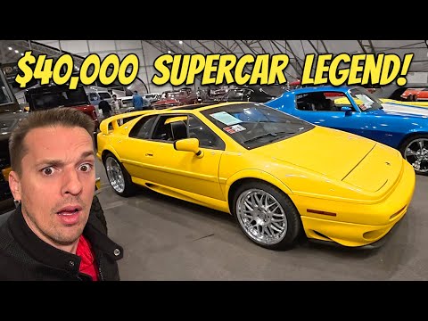 I went cheap Supercar shopping at Barrett-Jackson and hit the jackpot with this RARE Lotus Esprit V8