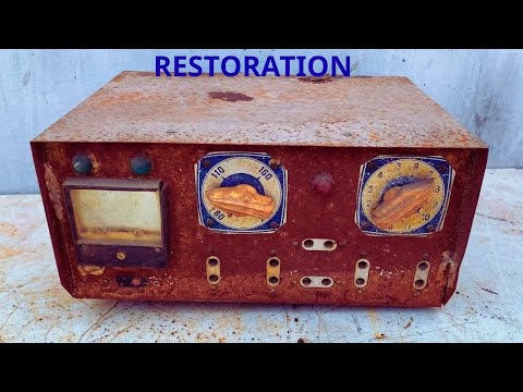 👉 Restoration Old Rusty Voltage Stabilizer // Restore and Reuse Power Transformer made in USA