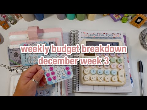 weekly cash budget | budget breakdown with me | etsy income