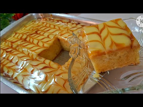 كيكه الكراميل ‼️أو الجاتوه شاتوه بصوص منه فيه أسهل وأسرع وأطري والذ كيك في العالم❗️