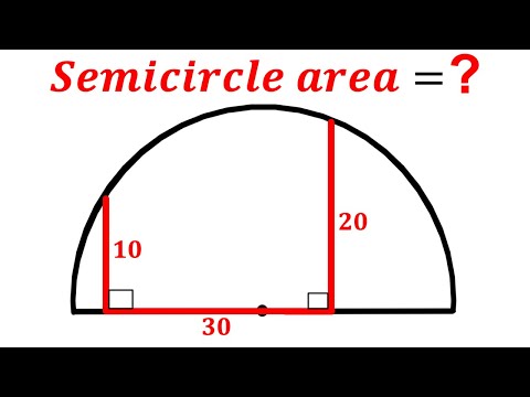 Can you find area of the Semicircle? | (Justify) | #math #maths | #geometry