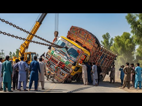 Dangerous 22-Wheeler Loaded Truck Crash | Mechanic Shows How Truck Was Recovered Safely