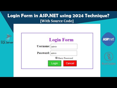 How to Create a Login Form in ASP.NET using SQL Server Database and Visual Studio 2022?[Source Code]
