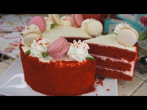 RED VELVET CAKE CLASSIC RECIPE | RED VELVET WITH STRAWBERRY FILLING | TARTLET