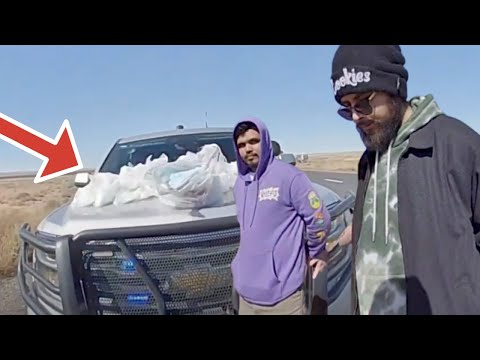Busted Transporting $2.5 Million of Meth. BODYCAM