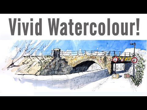 How to Use Watercolour for URBAN SKETCHING - STEP by STEP
