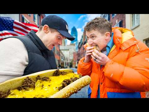 Two Brits try real Philly Cheesesteak for the first time!