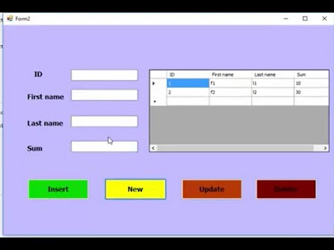 Visual Basic.NET: insert, update and  delete  data in datagridview without using database