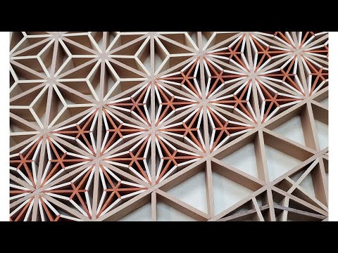 Taeho's Kumiko Club Part 8 [Yae asanoha] -How to make Kumiko-