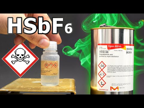 The world's strongest superacid - hexafluoroantimonic acid | JJChemistry